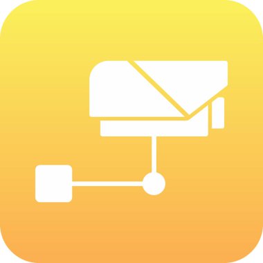 Kare ile sarı bir simgenin gösterimi