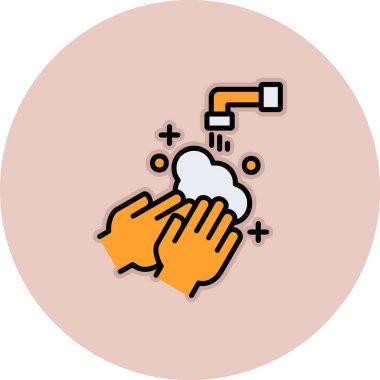 Bulut simgesi olan bir el. vektör illüstrasyonu