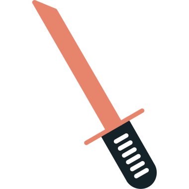 Kılıç. Web simgesi basit illüstrasyon