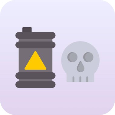 kafatası simgesi, vektör illüstrasyonu