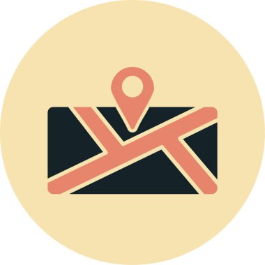 konum simgesi, basit illüstrasyon