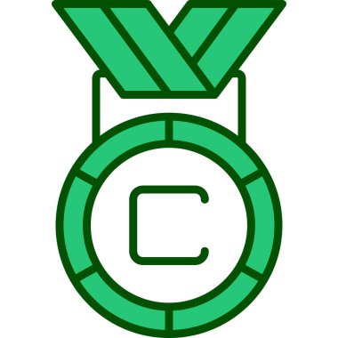 Madalya ödüllü vektör illüstrasyonu