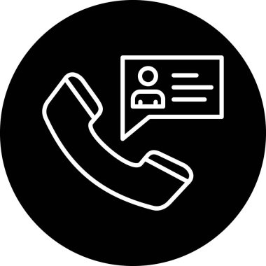 Çağrı. Web simgesi basit illüstrasyon