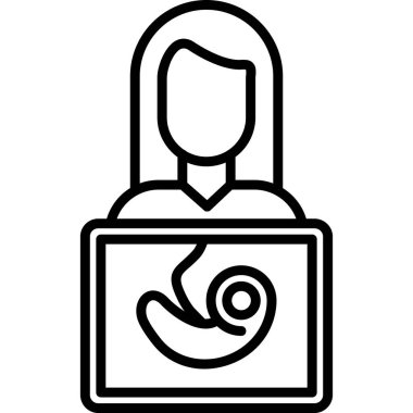 Akıllı telefon simgesi olan kadın, taslak biçimi