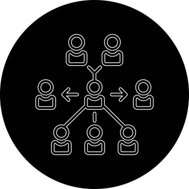 İnsan simgesinin vektör illüstrasyonu