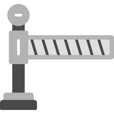 bariyer yapı simgesi düz biçimli