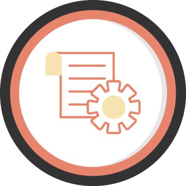 Teçhizat Web simgesi basit illüstrasyon