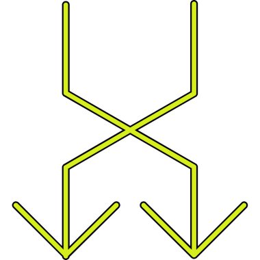 yön ikonu vektör illüstrasyonu