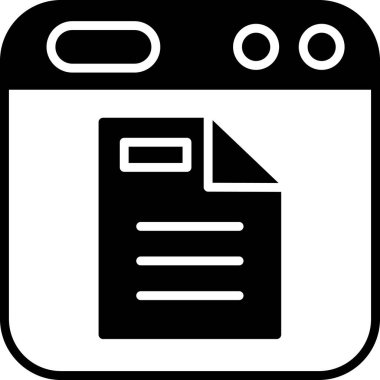 Belge simgesinin vektör illüstrasyonu