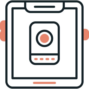 cep telefonu simgesi. vektör illüstrasyonu