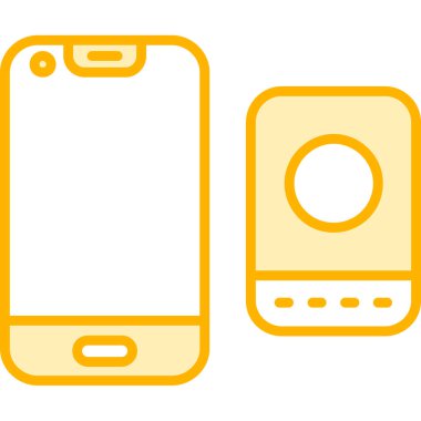 Telefon ikonu. vektör illüstrasyonu