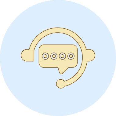 Kulaklık. Web simgesi basit illüstrasyon