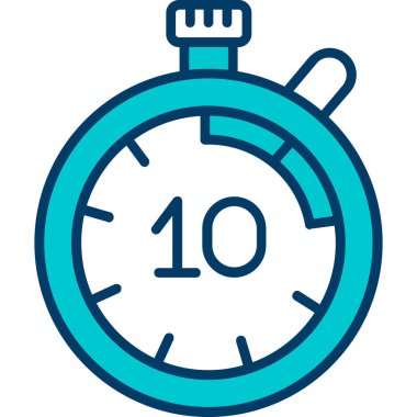 Saat simgesi vektör illüstrasyonu