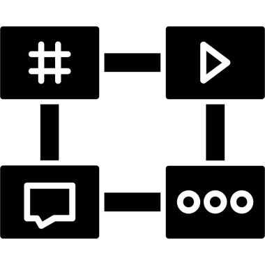 Sohbet simgesi vektör illüstrasyonu