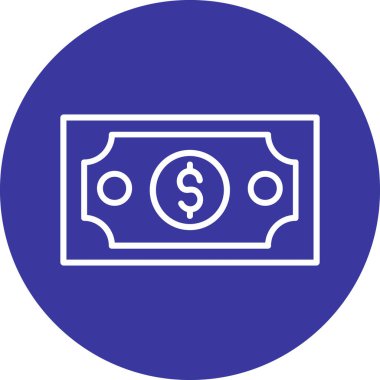 Dolar simgesi vektör illüstrasyonu