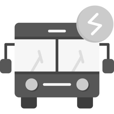 Otobüs. Web simgesi basit illüstrasyon