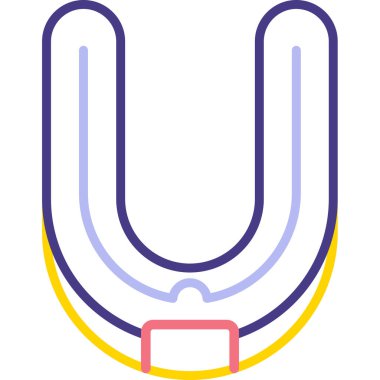 Mıknatıs Web simgesi basit illüstrasyon