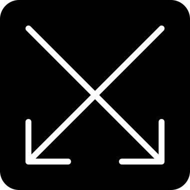 ok yönü simgesi ana hat biçiminde