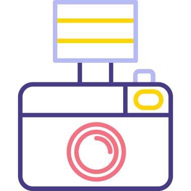 kamera simgesi vektör illüstrasyonu