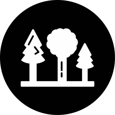 ağaç simgesi vektör illüstrasyonu