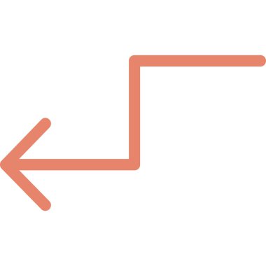 Yön şu ince çizgi vektör simgesi