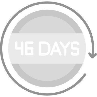 beyaz arkaplanda izole edilmiş güncel düz biçim simgesi.