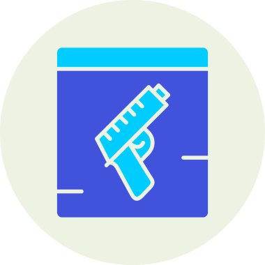 silah simgesi vektör illüstrasyonu