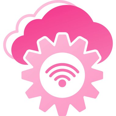 Bulut simgesi vektör illüstrasyonu