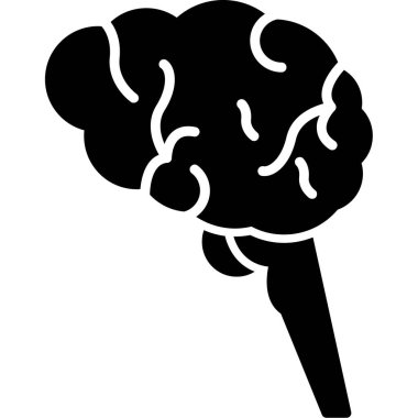 beyin ikonu vektör illüstrasyonu