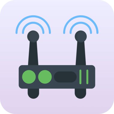 Wifi simgesi, vektör illüstrasyonu