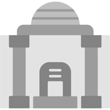 inşaat evi simgesi düz stil