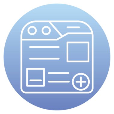 Web tasarım vektörü simgesi