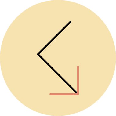 Ok. Web simgesi basit illüstrasyon