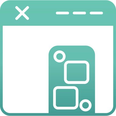 Uygulama simgesinin vektör illüstrasyonu