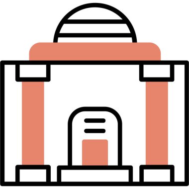 mimari yapı inşaat simgesi - taslak biçimi