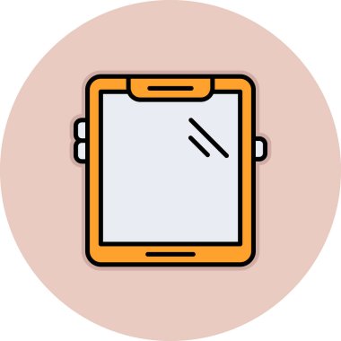 Akıllı telefonmuş. Web simgesi vektör illüstrasyonu