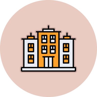 Üniversite binası vektör simgesi