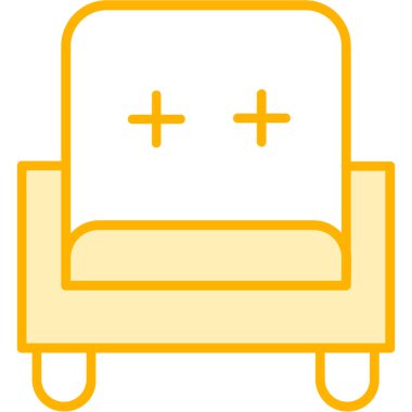 kanepe simgesi, vektör tasarımı