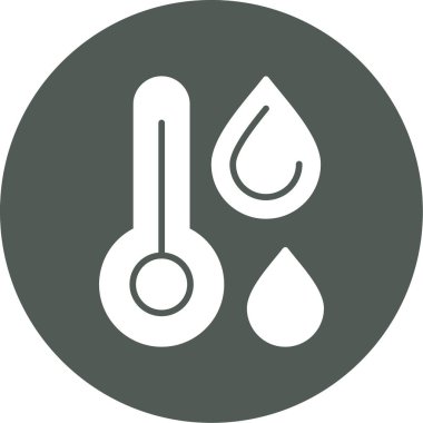 Moda biçimi izole edilmiş arkaplanda termometre simgesi