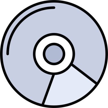 Disk. Web simgesi basit illüstrasyon