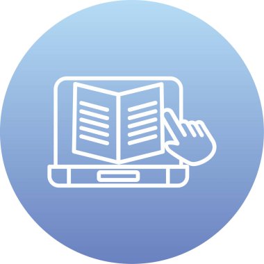 Kitap. Web simgesi basit illüstrasyon