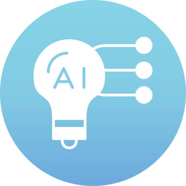 Bir robot simgesinin vektör illüstrasyonu