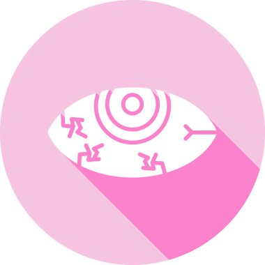 Göz. Web simgesi basit illüstrasyon