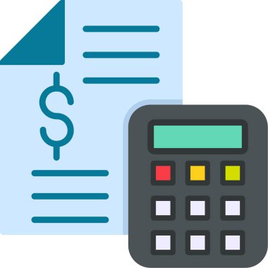 Hesap makinesi. Web simgesi basit illüstrasyon