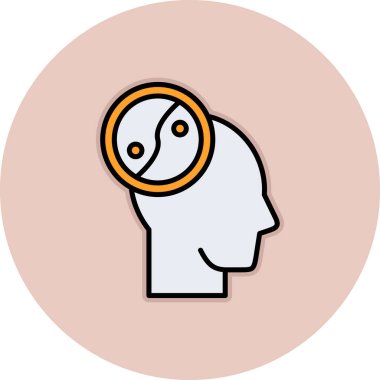 Yumuşak yumuşak arka planda izole edilmiş modaya uygun beyin simgesi