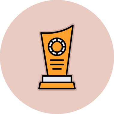 Bir kupa simgesinin vektör illüstrasyonu