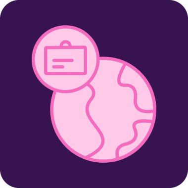 harita web simgesi basit illüstrasyon