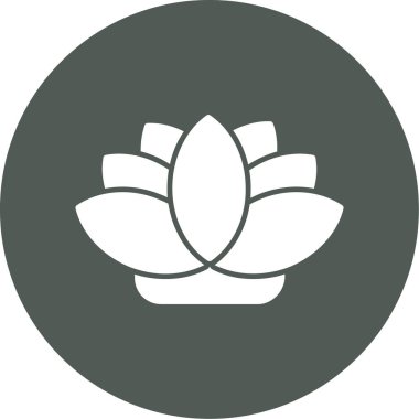 Lotus çiçeği vektör simgesi