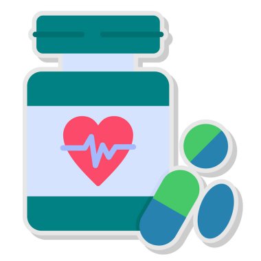 ilaç hapı web simgesi basit tasarım