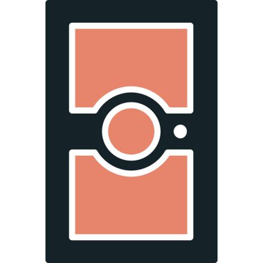 Kamera. Web simgesi basit illüstrasyon